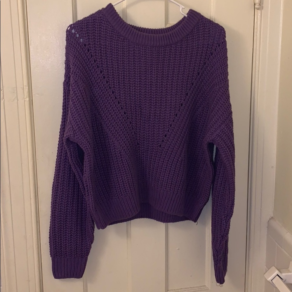 Purple Knit Sweater